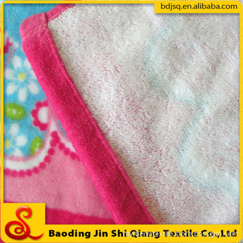 Wholesale Cotton Velvet Flower Printing Beach Towel, Velvet Printed Beach Towel
